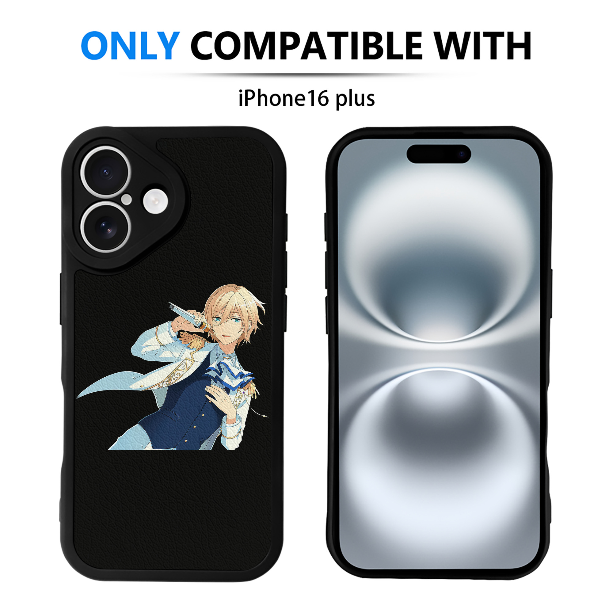 （画像用） あんさんぶるスターズ! Ensemble Stars 【iPhone 16シリーズ対応】シリコンスマホケース（レザー調） 材質：シリコン